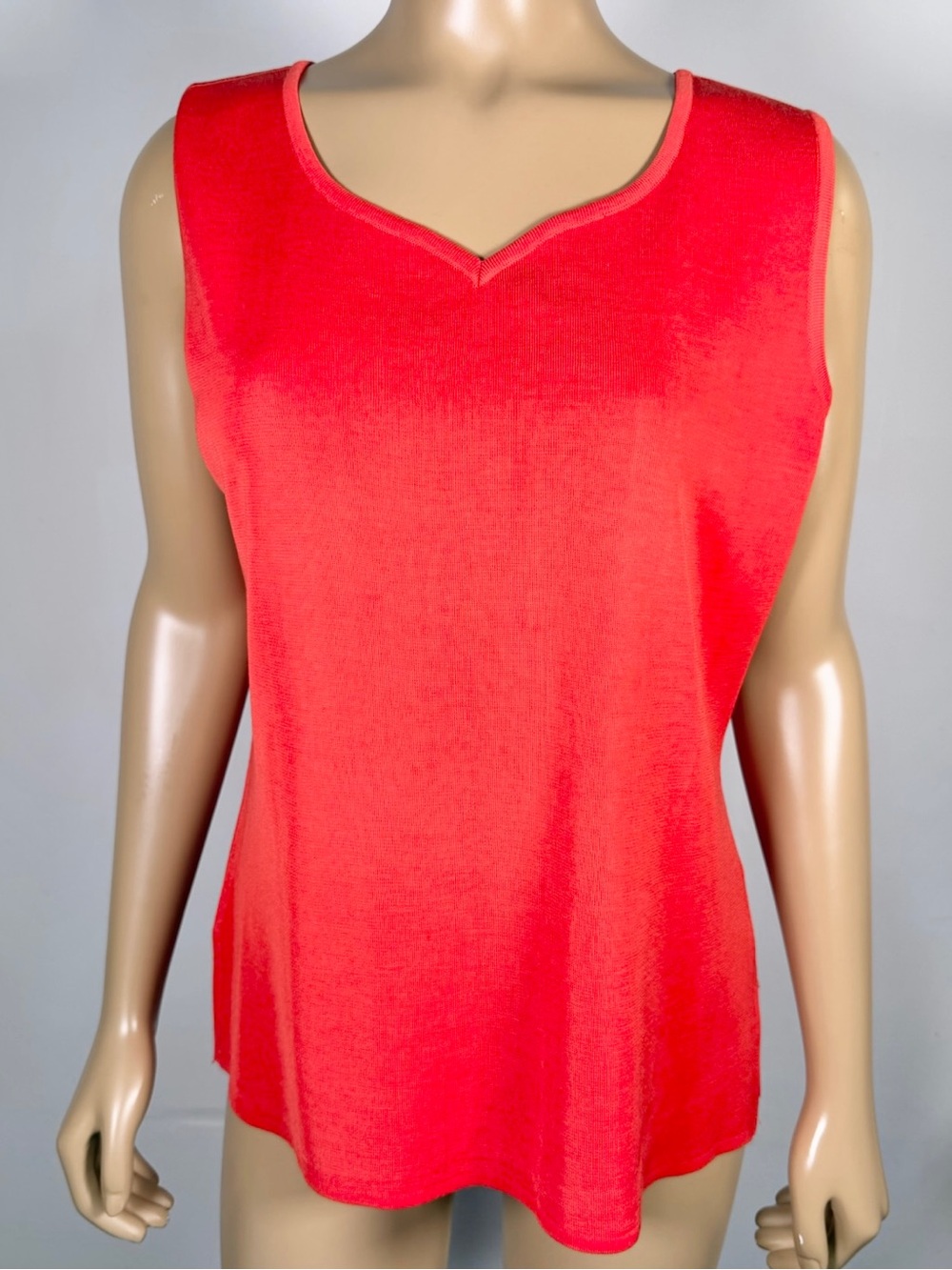 Ming Wang Women’s Size Medium Sleeveless Acrylic Blend Knit Shell Tank Top